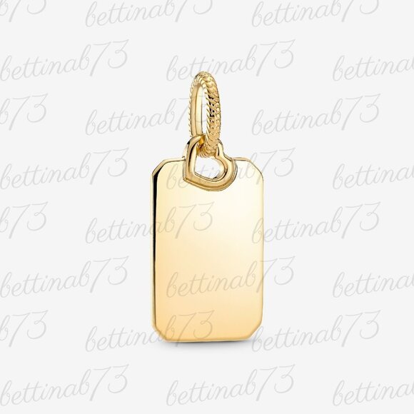 Pandora Jewelry - Pandora Engravable Rectangle Tag Pendant